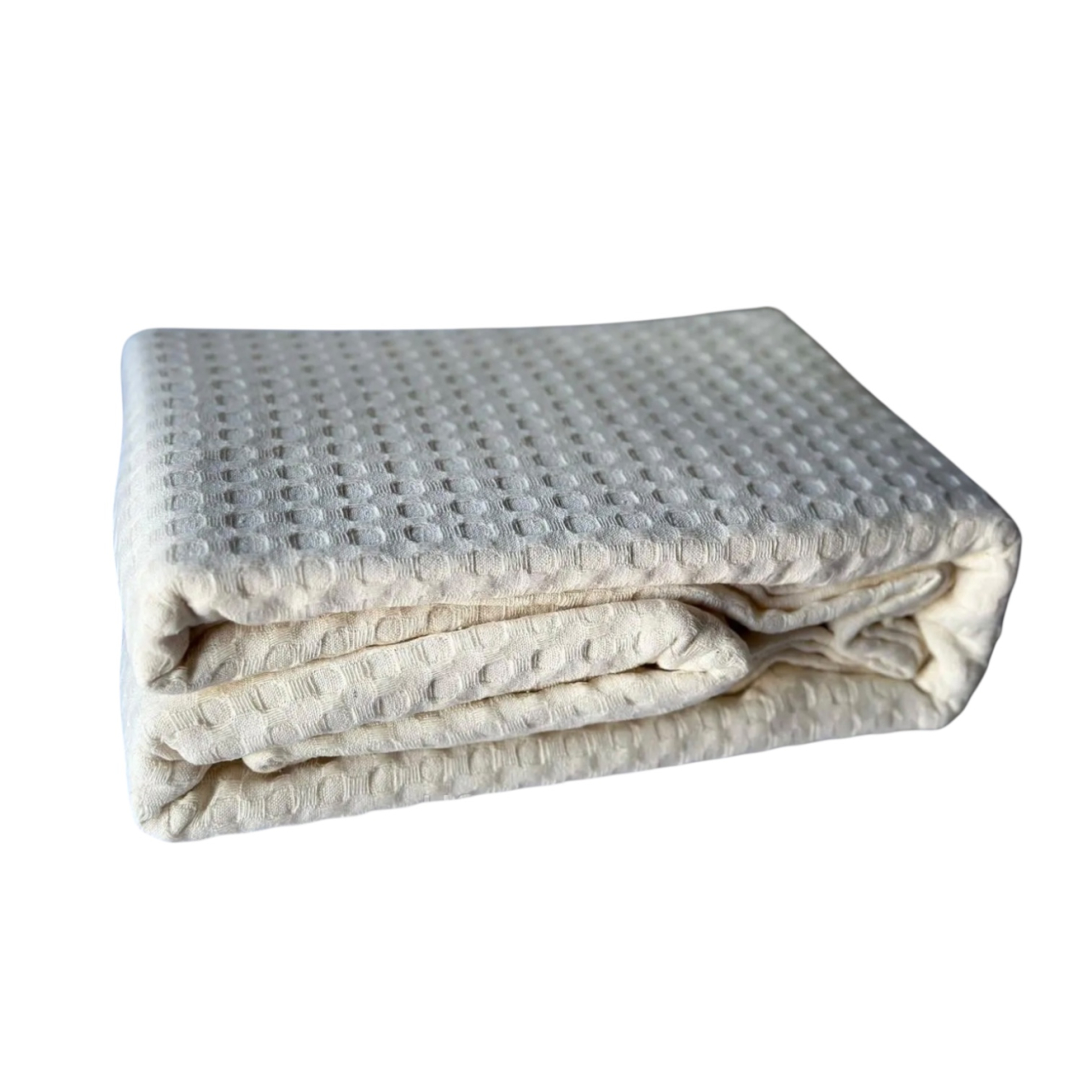 Cuvertura de pat bumbac, 200x240 cm, Crem [1]