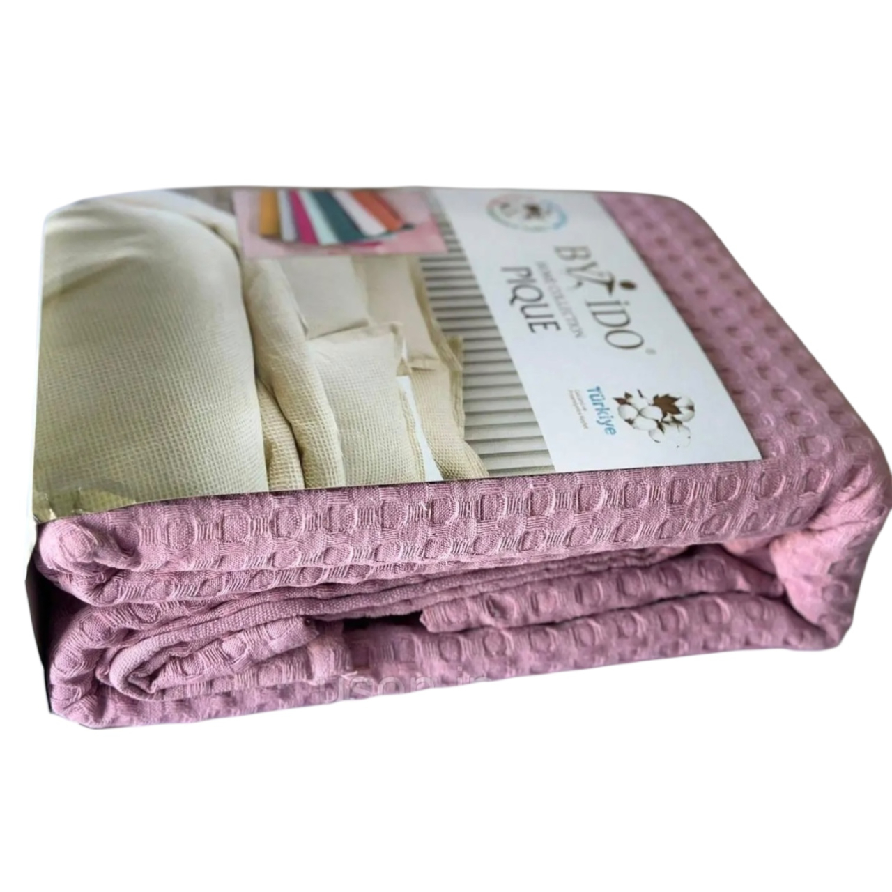 Cuvertura de pat bumbac, 200x240 cm, Roz inchis [4]