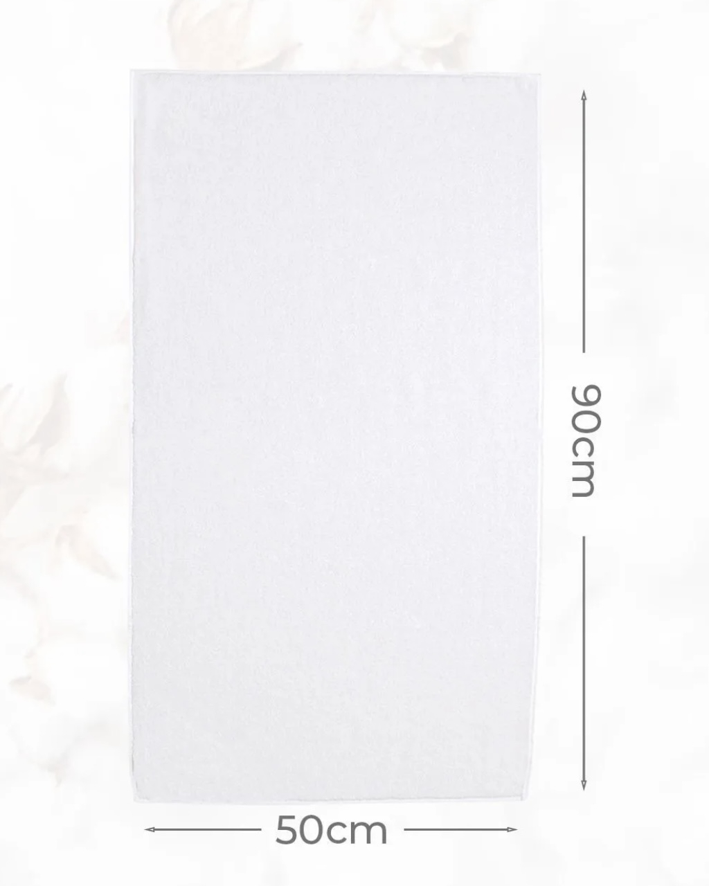 Prosoape de fata, 50 x 90 cm,  Alb, 550 gr/mp, bumbac [5]