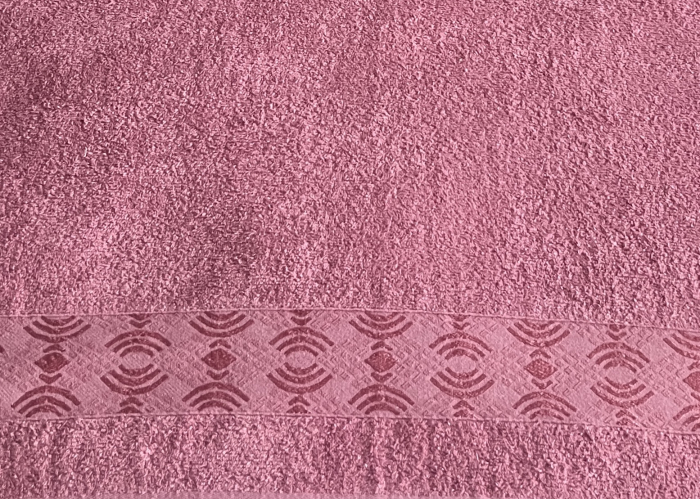 Prosop de baie, 70 x 140 cm, bumbac, 450gr/mp, Roz inchis [2]