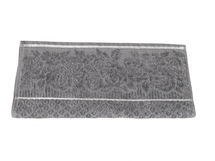 Prosop de fata 50 x 90 cm, Gri, bumbac, 450gr/mp [4]
