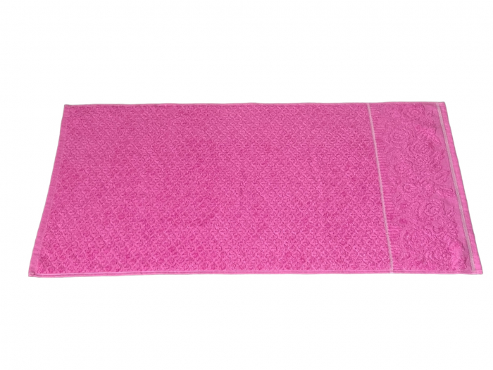 Prosop de fata 50 x 90 cm, Roz, bumbac, 450gr/mp [5]