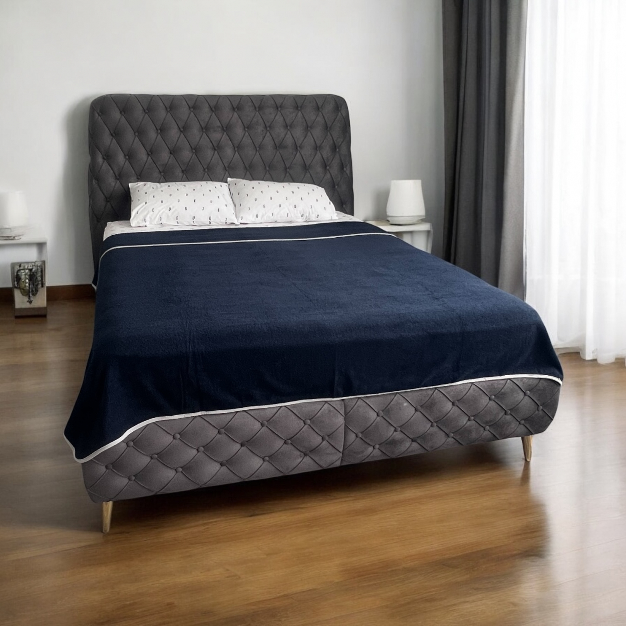 Prosop de pat/plaja 180 X 210 cm, bumbac, Bleumaren [3]