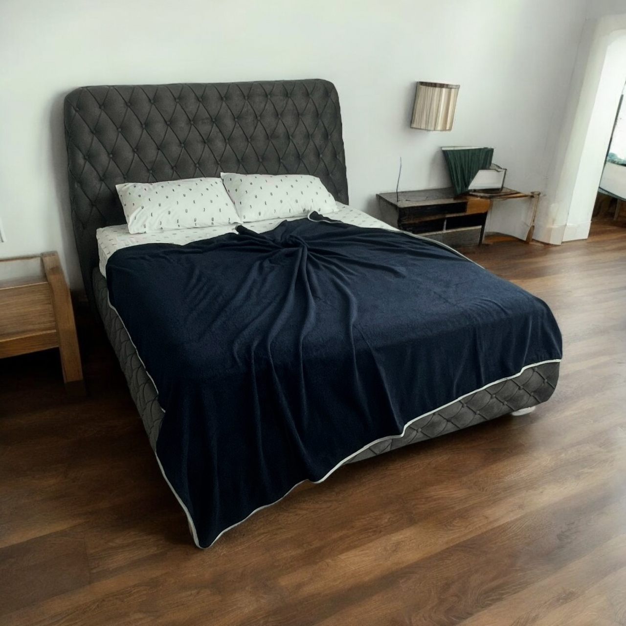 Prosop de pat/plaja 180 X 210 cm, bumbac, Bleumaren [2]