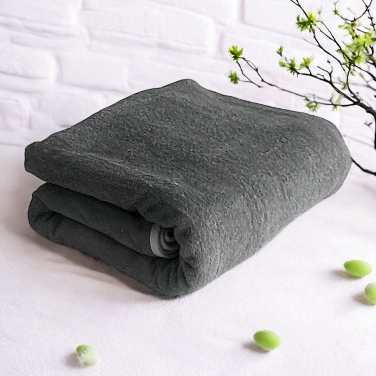 Prosop de pat/plaja 160 X 200 cm, bumbac, Gri petrol [3]