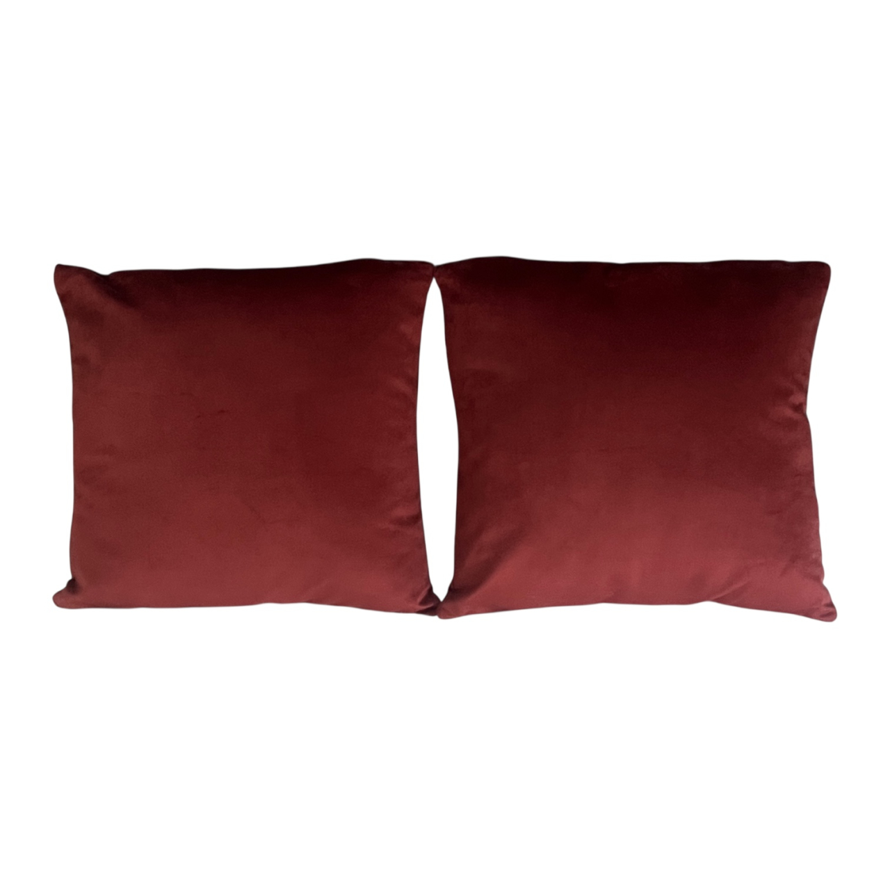 Set 2 fete perna 42 x 42 cm, material catifea, Caramiziu [4]