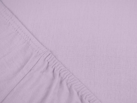 Cearceaf cu elastic, bumbac jersey, 100 x 200 x 25 cm, Mov [3]
