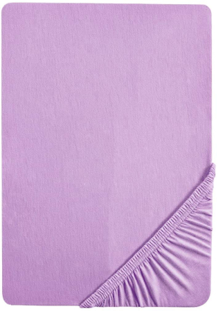Cearceaf de pat cu elastic - Cearceaf cu elastic, bumbac jersey, 160 x 200 x 25 cm, Mov