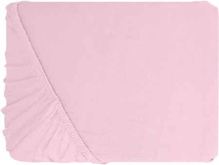 Cearceaf de pat cu elastic - Cearceaf cu elastic, bumbac jersey, 160 x 200 x 25 cm, Roz