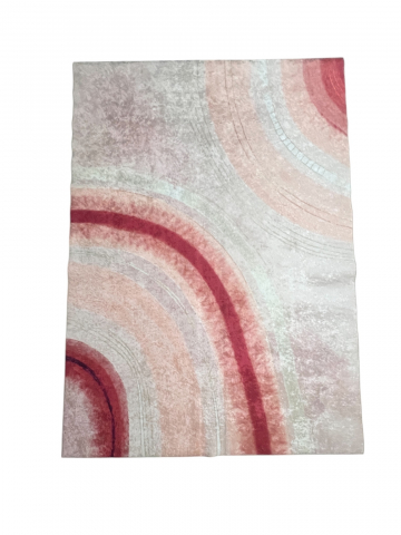 Covor antiderapant 160 X 230 cm, Rosu/roz somon [1]