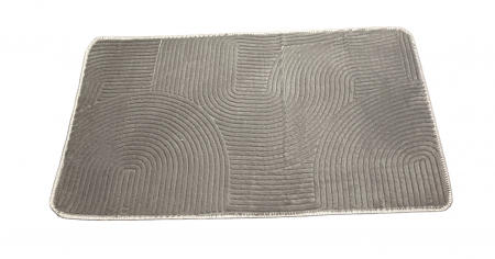Covoare baie, living, camera, bucatarie - Covor antiderapant 60 X 100 cm, Gri deschis