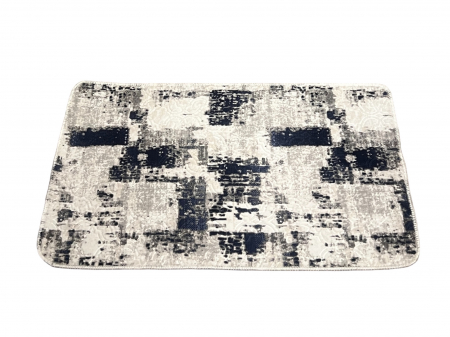 Covoare baie, living, camera, bucatarie - Covor antiderapant 60 X 100 cm, Albastru/gri