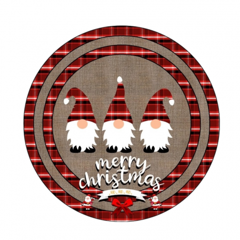 Covoare baie, living, camera, bucatarie - Covor Craciun antiderapant 90 x 90 cm