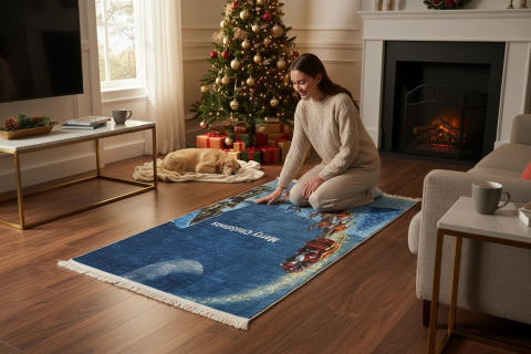 Covor mocheta CRACIUN antiderapant Digital 3 D, 60 X 110 CM [2]