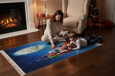 Covor mocheta CRACIUN antiderapant Digital 3 D, 60 X 110 CM [3]