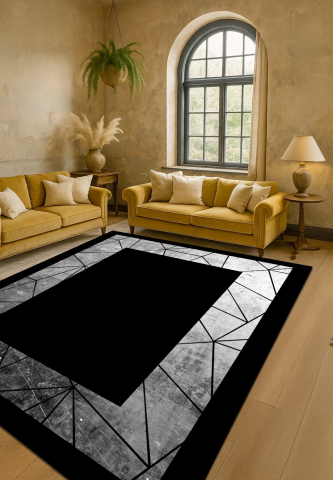 Covoare baie, living, camera, bucatarie - Covor traversa antiderapant Digital 3 D, 80 X 150 cm