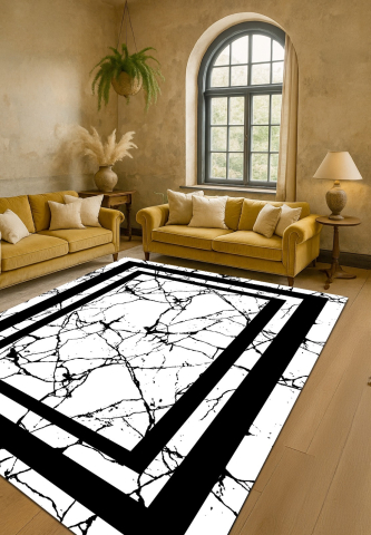 Covoare baie, living, camera, bucatarie - Covor traversa antiderapant Digital 3 D, 80 X 150 cm