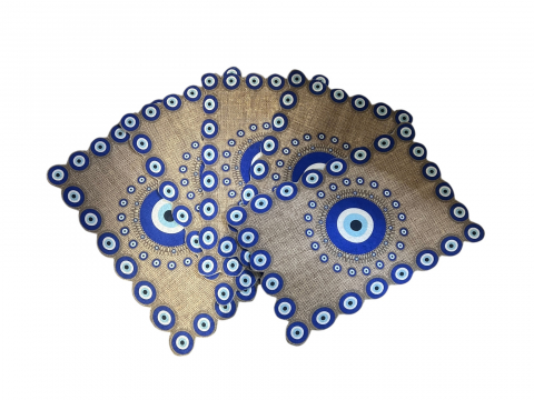 Covoras antiderapant 40 x 60 cm, absorbant, uscare rapida, Albastru/maro [2]