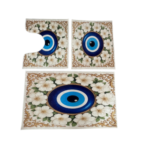 Covoras Baie Set 3 Piese, Antiderapant, 100X60, 50X60, 50X60 cm [2]