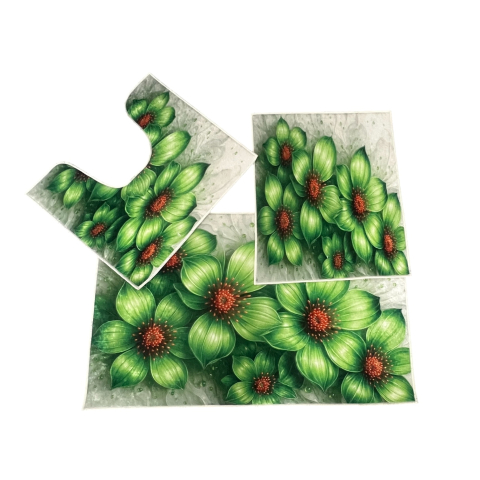 Covoras Baie Set 3 Piese, Antiderapant, 100X60, 50X60, 50X60 cm [3]