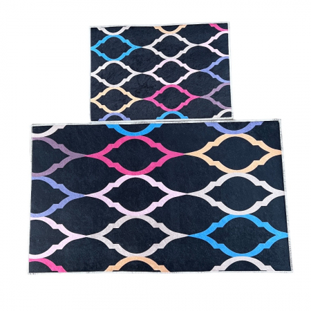 Set covoare baie antiderapante, 2 piese, 60x100 cm/40x60 cm [2]