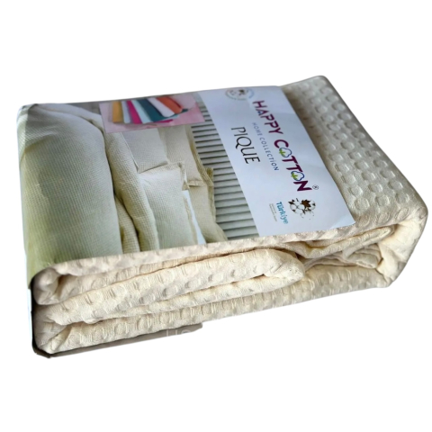 Cuvertura de pat bumbac, 200x240 cm, Crem [3]