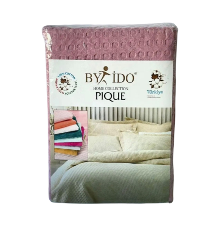 Cuvertura de pat bumbac, 200x240 cm, Roz inchis [2]