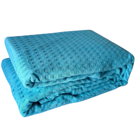 Paturi - Cuverturi - Pilote - Huse - Cuvertura de pat bumbac, 200x240 cm, Turcoaz