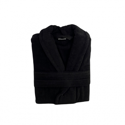 Halat de baie, bumbac 100%, Gri antracit, XL [2]