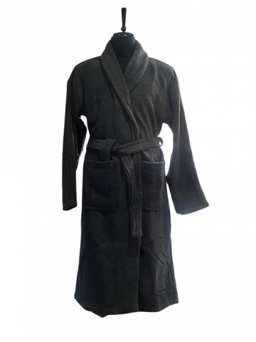 Halate de baie - Halat de baie, bumbac 100%, Gri antracit, XL