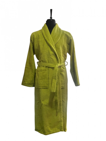 Halate de baie - Halat de baie, bumbac 100%, Verde fistic, XL
