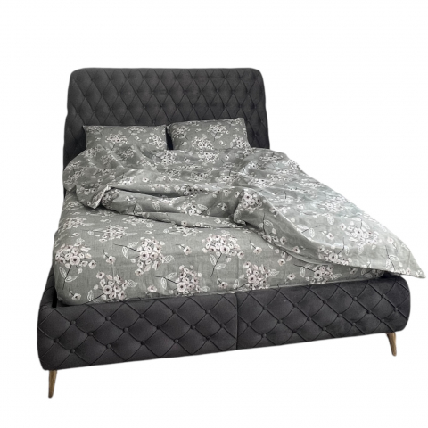 Lenjerie de pat dublu, 4 piese, bumbac 100%, Verde [3]