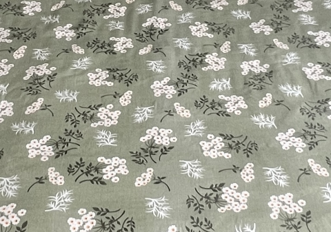 Lenjerie de pat dublu, 4 piese, bumbac 100%, Verde [1]