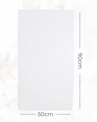 Prosoape de fata, 50 x 90 cm,  Alb, 550 gr/mp, bumbac [4]