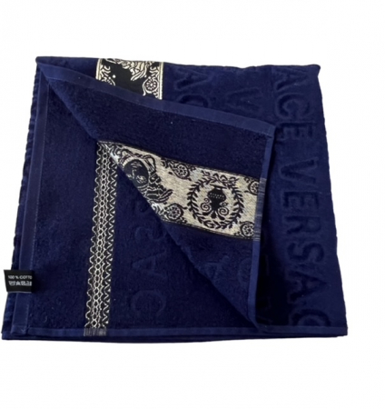 Prosop de baie, bumbac, 70 x 140 cm, Albastru inchis [3]