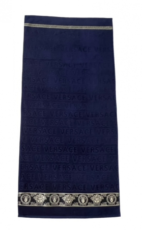 Prosop de baie, bumbac, 70 x 140 cm, Albastru inchis [2]