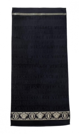 Prosop de baie, bumbac, 70 x 140 cm, Negru [1]
