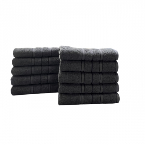 Prosop de fata 50 x 90 cm, Gri, bumbac, 190 gr [4]