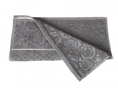Prosop de fata 50 x 90 cm, Gri, bumbac, 450gr/mp [2]