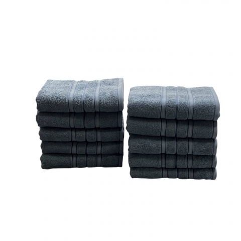 Prosop de fata 50 x 90 cm, Albastru indigo, bumbac, 190 gr [5]