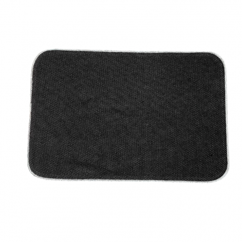 Set covoare baie antiderapante, 2 piese, 60x100 cm/40x60 cm, Negru/bej inchis [3]