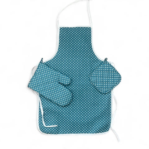 Sort de bucatarie 3 piese, impermeabil, Turcoaz [2]