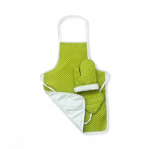 Sort de bucatarie 3 piese, impermeabil, Verde fistic [1]