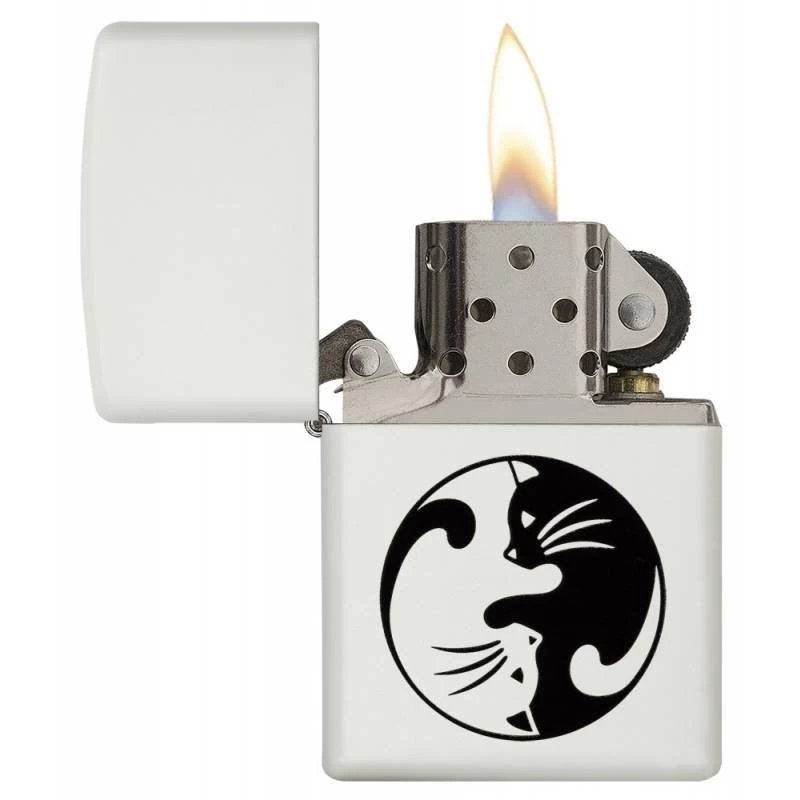 Bricheta personalizata model Zippo - Yin Yang Cats [2]