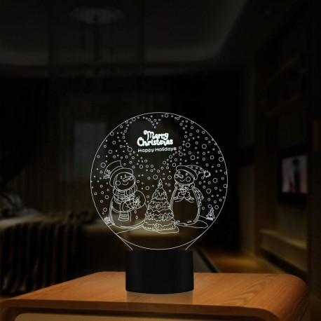 Lampa decorantiva 3D - Merry Christmas [3]