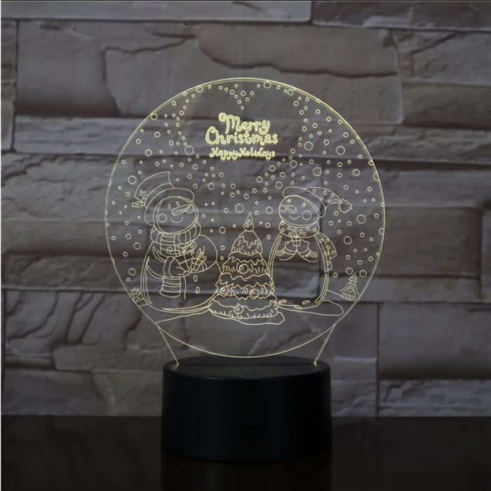 Lampa decorantiva 3D - Merry Christmas [1]