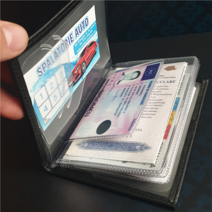 Portofel auto personalizat cu sigla si numar de inmarticulare [2]