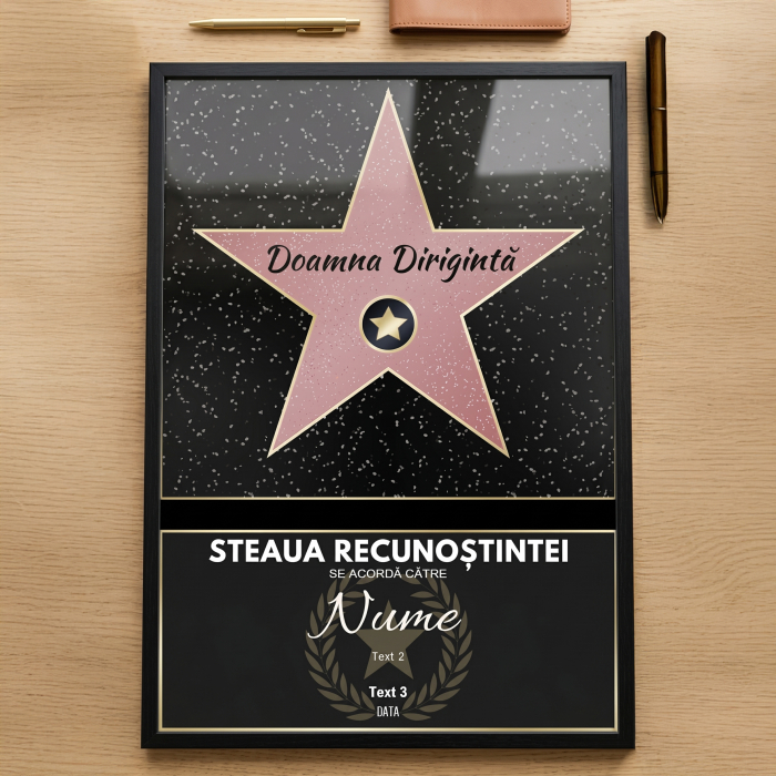 Tablou a4 personalizat steaua recunostintei - absolvire [3]