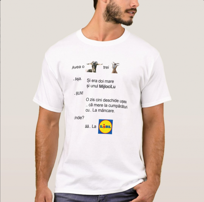 Tricou personalizat cu text - Capra cu trei iezi [1]