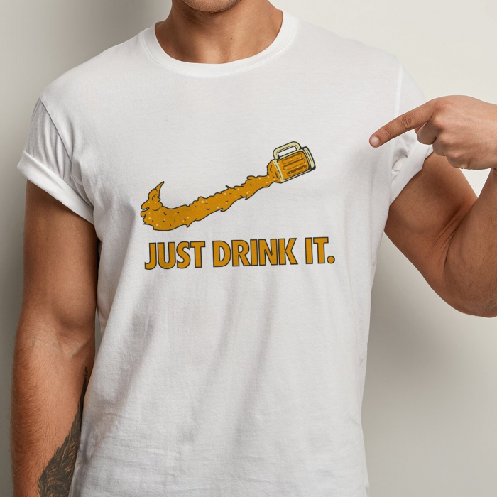 Tricou personalizat cu text - Just drink it [1]